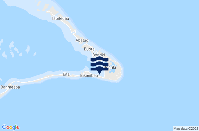 Nawerewere Village, Kiribatiの潮見表地図