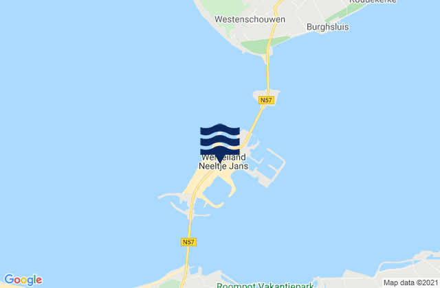 Neeltje Jans, Netherlandsの潮見表地図
