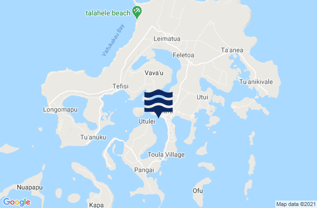 Neiafu, Tongaの潮見表地図