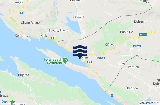 Neum, Bosnia and Herzegovinaの潮見表地図