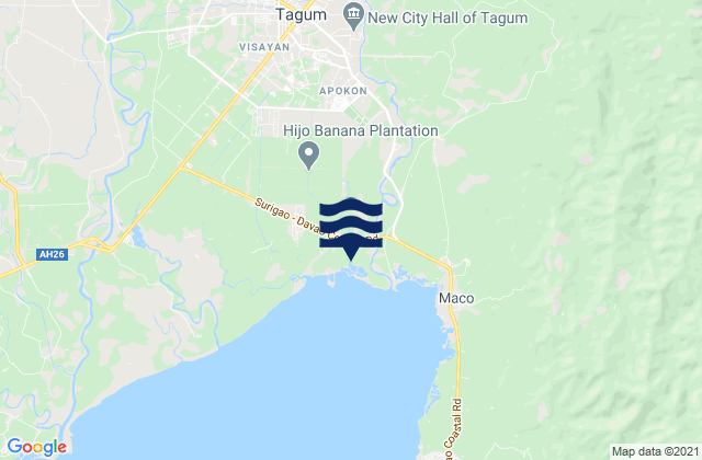 New Bohol, Philippinesの潮見表地図