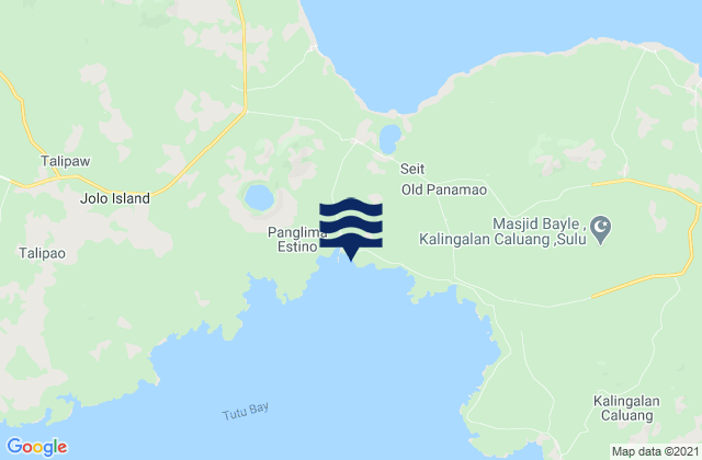 New Panamao, Philippinesの潮見表地図