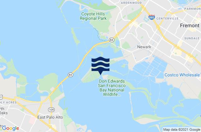 Newark Slough, United Statesの潮見表地図