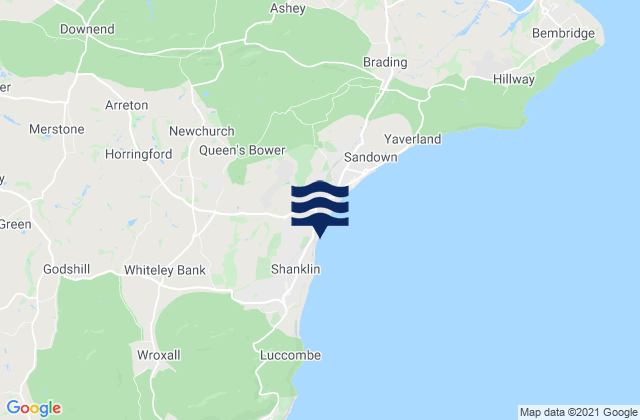 Newchurch, United Kingdomの潮見表地図