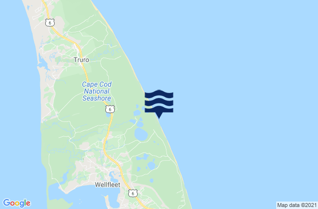 Newcomb Hollow Beach, United Statesの潮見表地図
