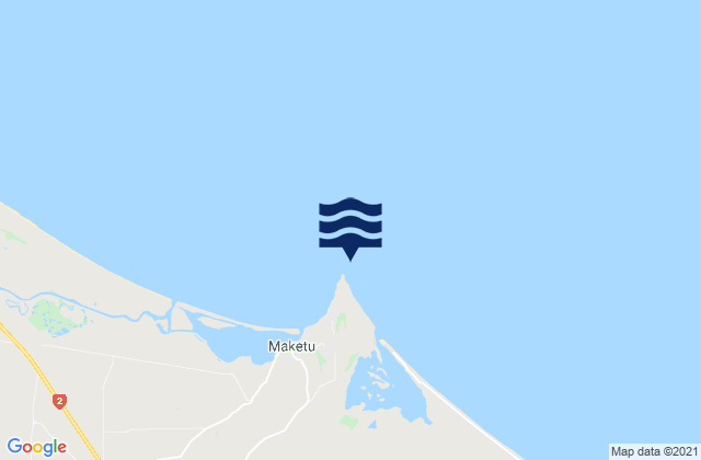 Newdicks Beach, New Zealandの潮見表地図