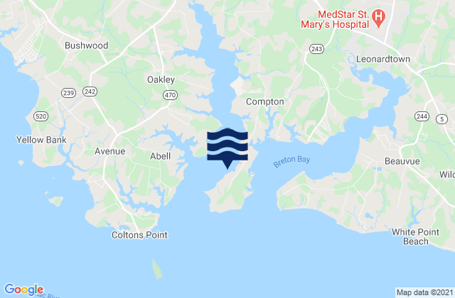 Newtown Neck, United Statesの潮見表地図