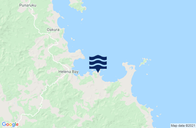Ngahau Bay, New Zealandの潮見表地図