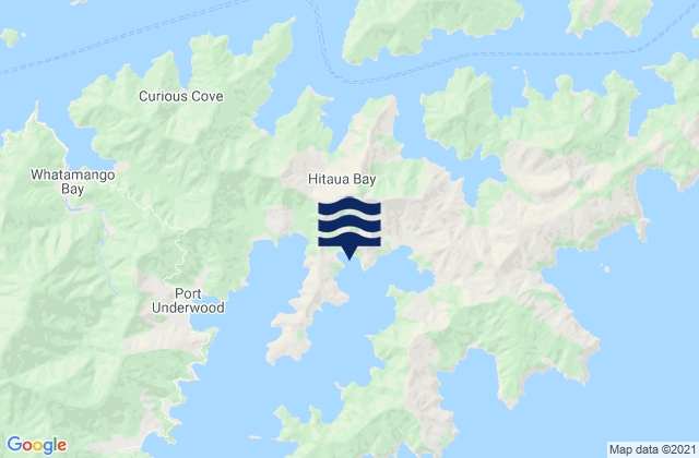 Ngakuta Bay, New Zealandの潮見表地図