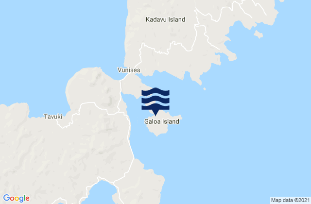 Ngaloa Inlet, Fijiの潮見表地図