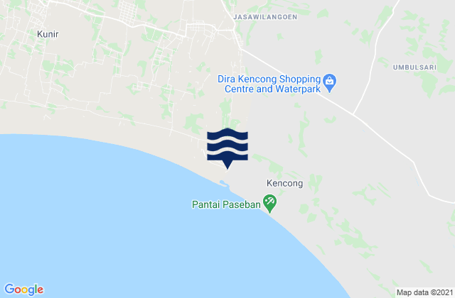 Ngampelrejo, Indonesiaの潮見表地図