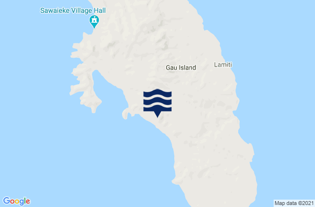 Ngau Island, Fijiの潮見表地図