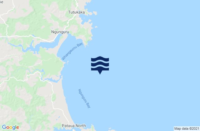 Ngunguru Bay, New Zealandの潮見表地図