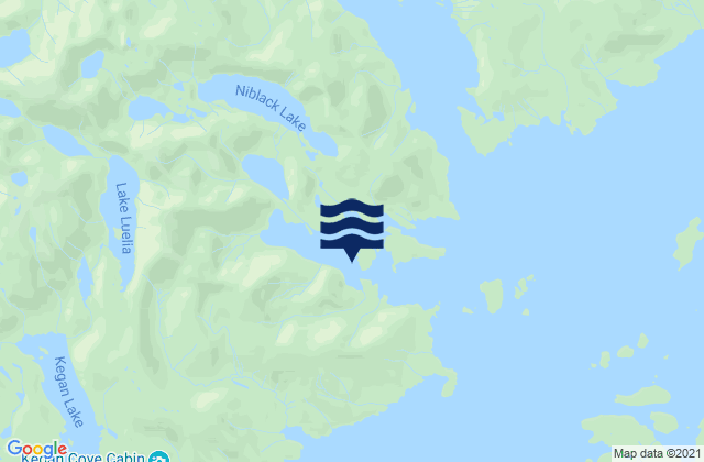 Niblack Anchorage, United Statesの潮見表地図