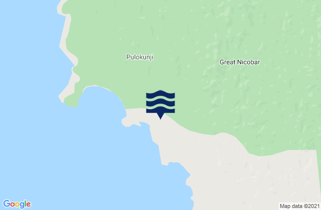 Nicobar, Indiaの潮見表地図