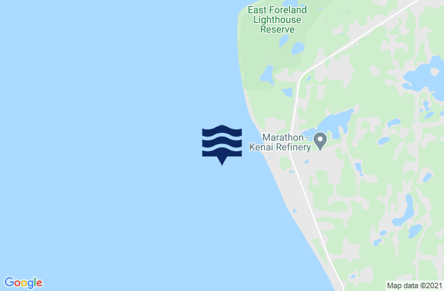 Nikiski 0.8 mile west of, United Statesの潮見表地図