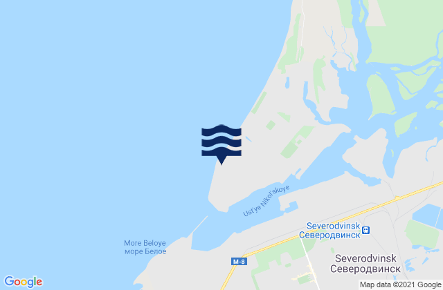 Nikolskoi Bar, Russiaの潮見表地図