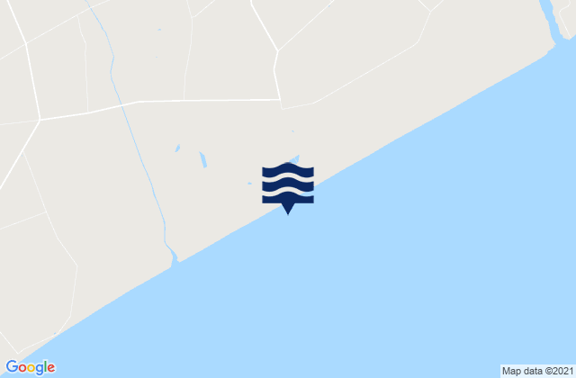 Ninety Miles Beach, New Zealandの潮見表地図