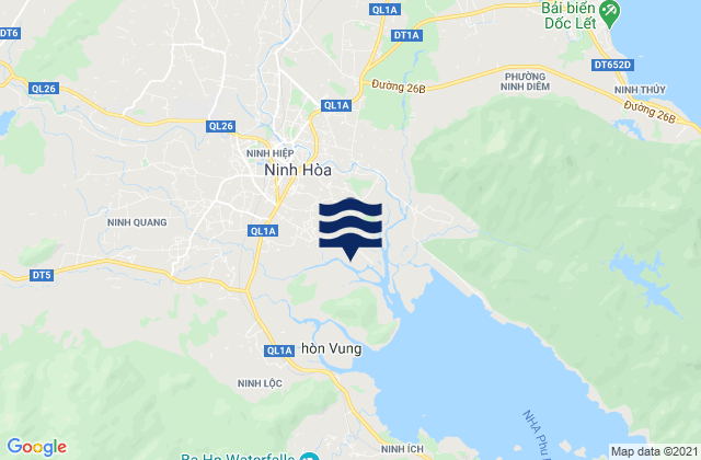 Ninh Hòa, Vietnamの潮見表地図