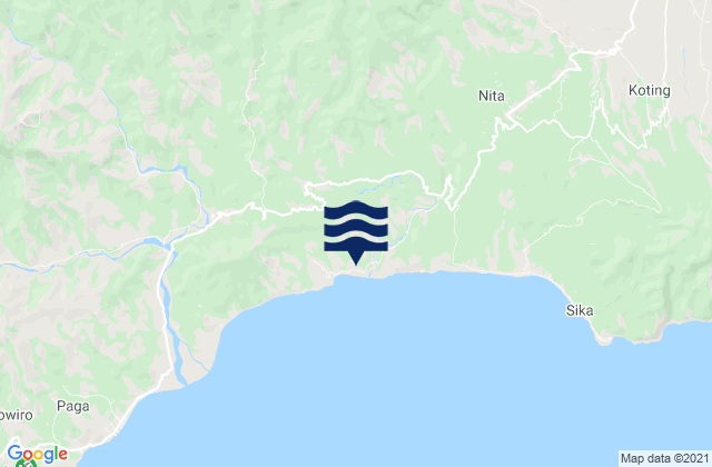 Nirangkliung, Indonesiaの潮見表地図