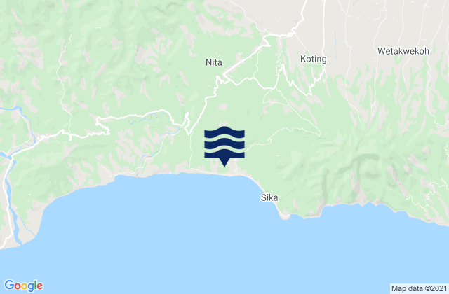 Nita, Indonesiaの潮見表地図