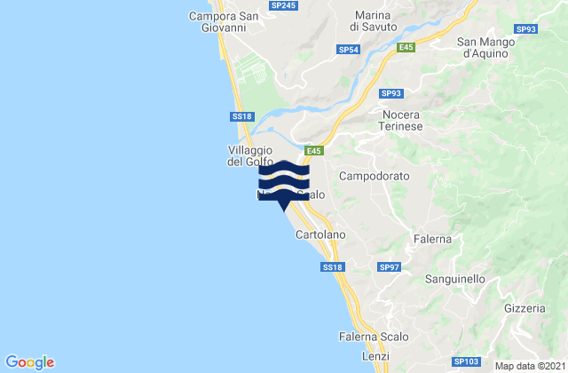 Nocera Scalo, Italyの潮見表地図