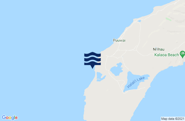 Nonopapa Niihau Island, United Statesの潮見表地図