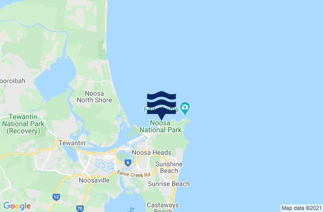 Noosa - Boiling Pot, Australiaの潮見表地図