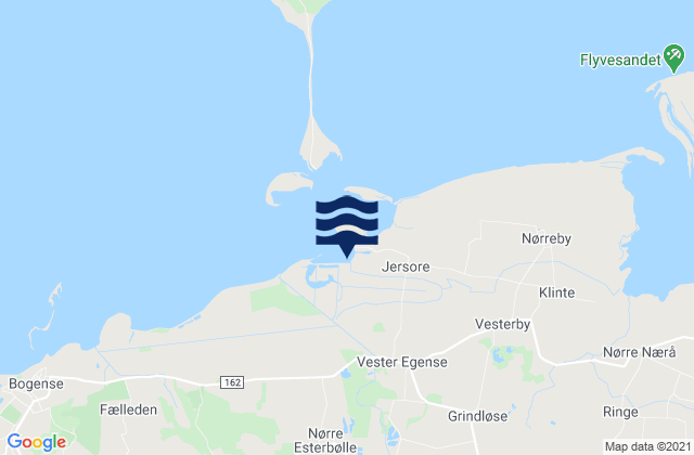 Nordfyns Kommune, Denmarkの潮見表地図