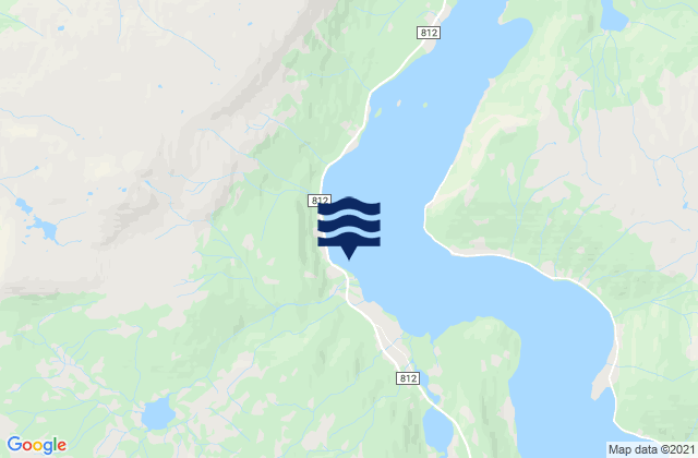 Nordland Fylke, Norwayの潮見表地図