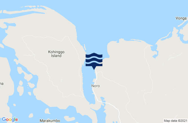 Noro, Solomon Islandsの潮見表地図