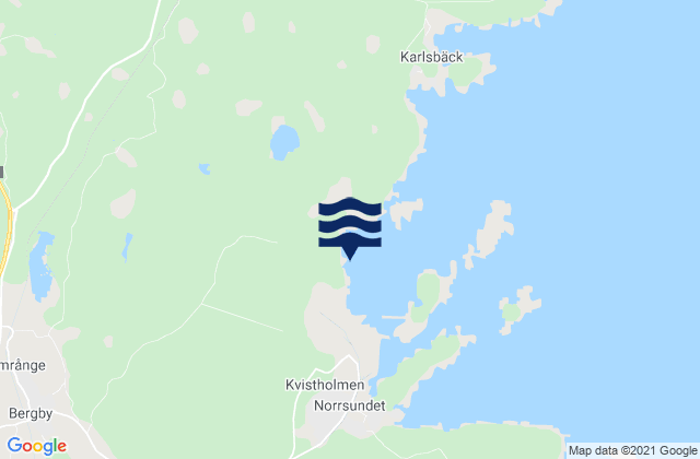 Norrsundet, Swedenの潮見表地図