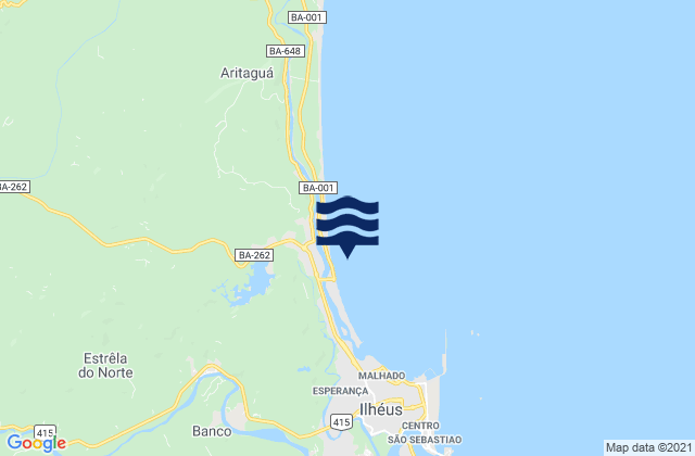 Norte, Brazilの潮見表地図