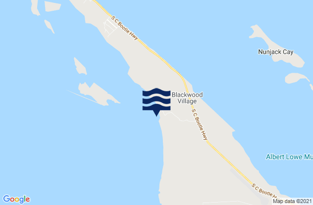North Abaco District, Bahamasの潮見表地図