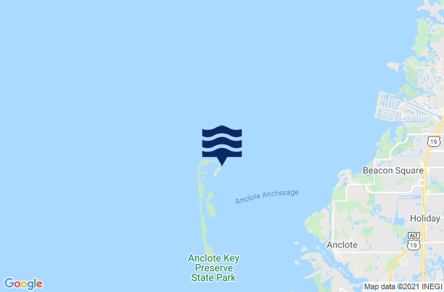 North Anclote Key, United Statesの潮見表地図