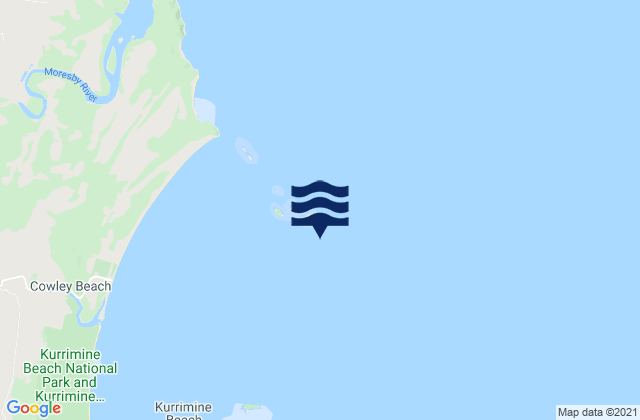 North Barnard Island, Australiaの潮見表地図