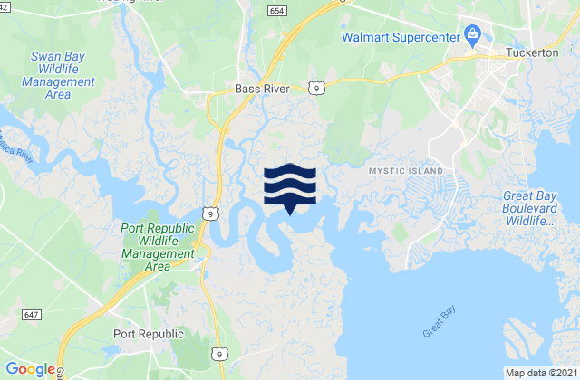 North Branch, United Statesの潮見表地図