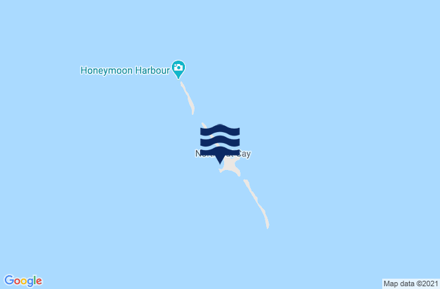 North Cat Cay, United Statesの潮見表地図
