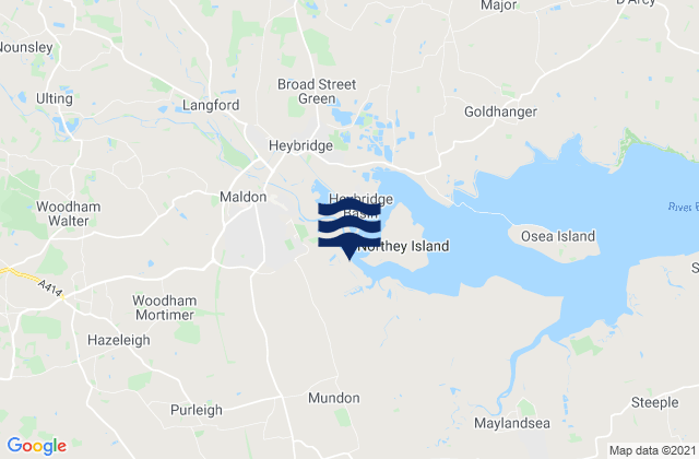 North Fambridge, United Kingdomの潮見表地図