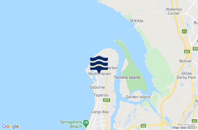 North Haven, Australiaの潮見表地図