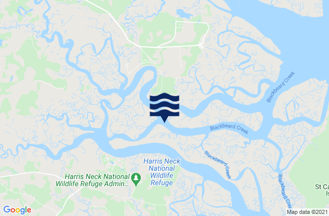 North Newport River, United Statesの潮見表地図