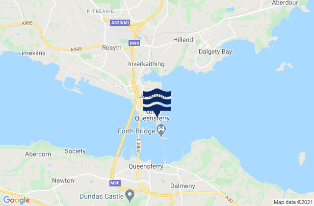 North Queensferry, United Kingdomの潮見表地図
