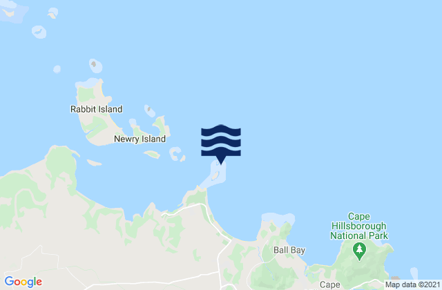 North Red Cliff Island, Australiaの潮見表地図