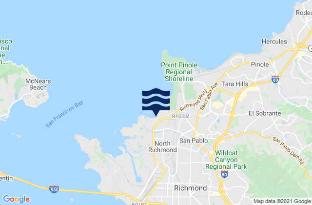 North Richmond, United Statesの潮見表地図