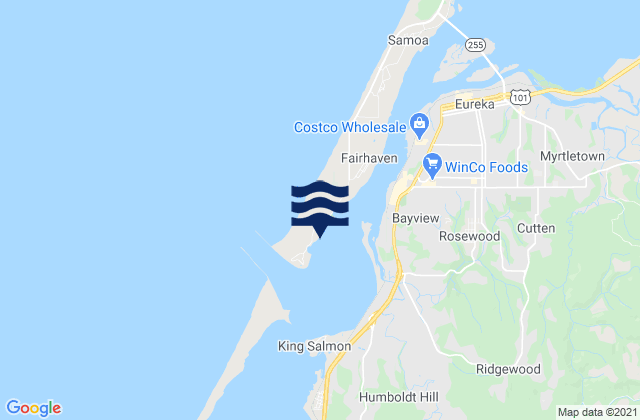 North Spit Humboldt Bay, United Statesの潮見表地図