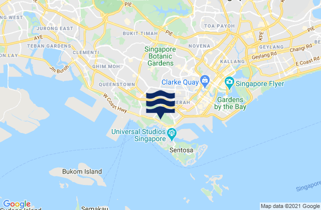 North West Community Development Council, Singaporeの潮見表地図