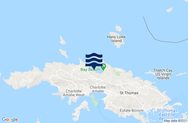 Northside, U.S. Virgin Islandsの潮見表地図