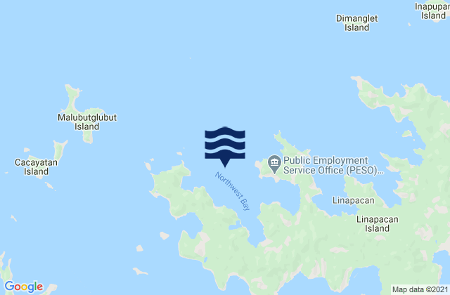 Northwest Bay, Philippinesの潮見表地図