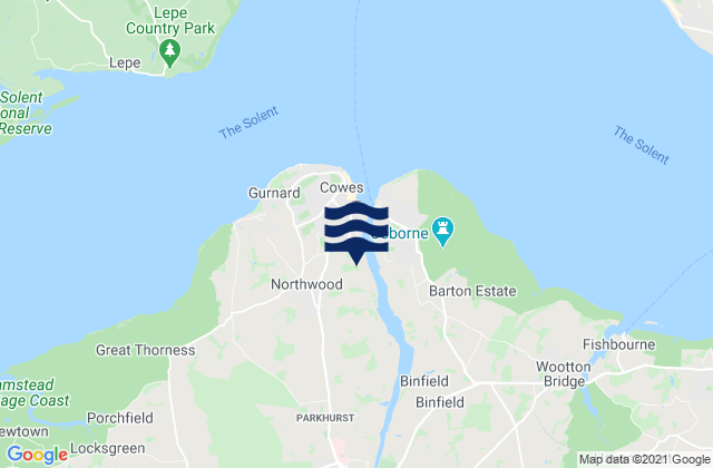Northwood, United Kingdomの潮見表地図
