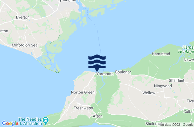 Norton Beach, United Kingdomの潮見表地図